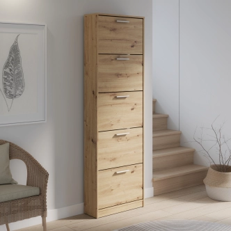 Botník SAREL s 5 výklopy, dub artisan, 5 let záruka