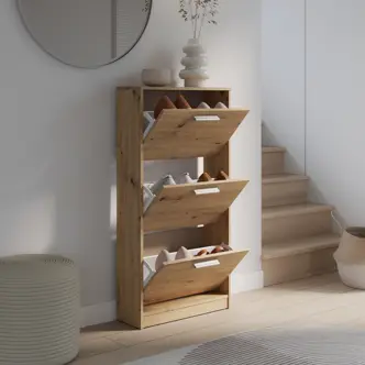 Botník SAREL se 3 výklopy, dub artisan