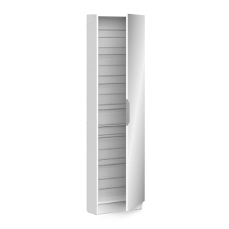 Botník se zrcadlem TALVERIS, bílá