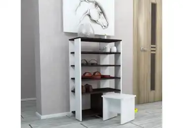 Botník SERICEA wenge/bílý diamant