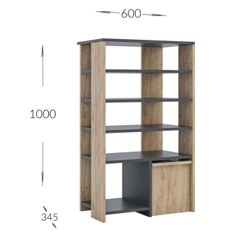 Botník SERICEA wenge/bílý diamant