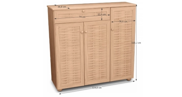 Botník THYMUS 4, natural