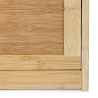 Botník TORARAR, bambus, šedá látka