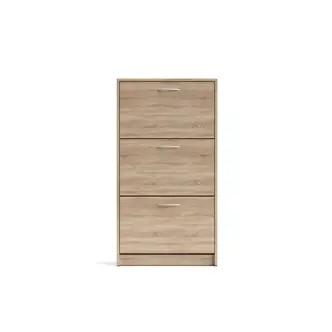 Botník TORDRON 2 se třemi výklopy, dub sonoma DOPRODEJ