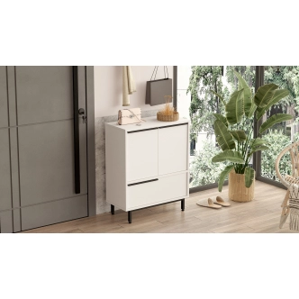 Botník VELVON, bílá