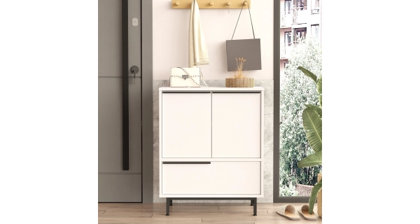 Botník VELVON, bílá