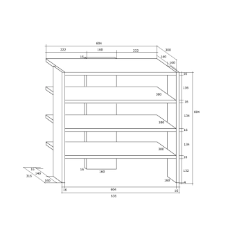 Botník VENVET, dub sonoma, 5 let záruka