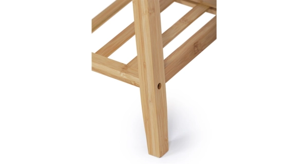 Botník XERCANZEL, bambus, šedá látka