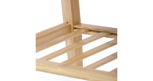 Botník XERCANZEL, bambus, šedá látka