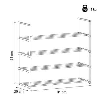 Botník ZANGARJOR, černý kov