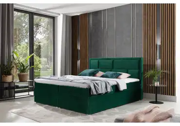 Boxspring BARBARIO 09 160x200, zelená látka