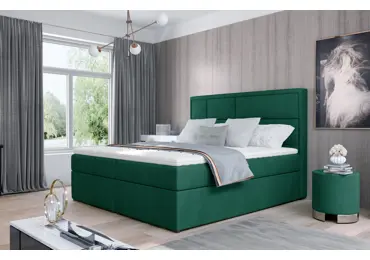 Boxspring BARBARIO 12 140x200, zelená látka