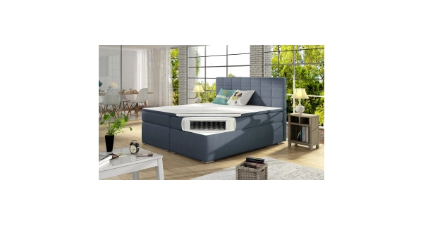 Boxspring HIRSUTA 02 160x200, černá látka