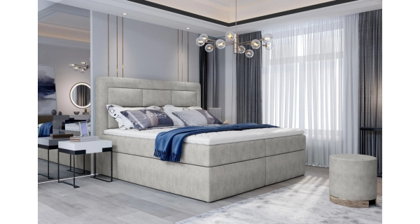 Boxspring KORBELA 02 160x200, béžová látka