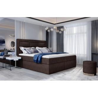 Boxspring KORBELA 03 180x200, hnědá látka