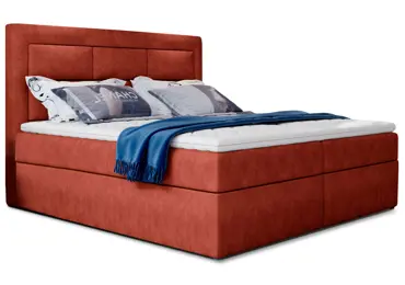 Boxspring KORBELA 04 160x200, červená látka