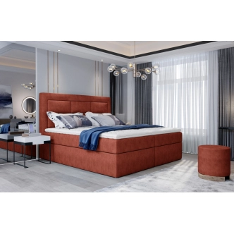 Boxspring KORBELA 04 180x200, červená látka