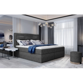 Boxspring KORBELA 05 180x200, šedá látka