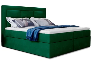 Boxspring KORBELA 09 140x200, zelená látka