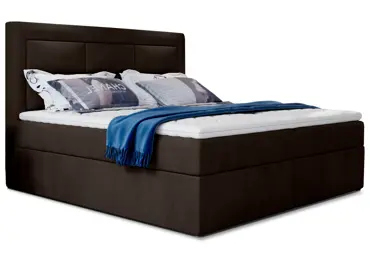 Boxspring KORBELA 11 180x200, tmavě hnědá látka