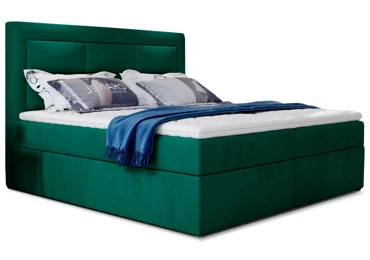 Boxspring KORBELA 12 140x200, zelená látka
