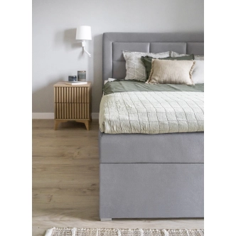 Boxspring KORBELA 13 140x200, světle šedá látka