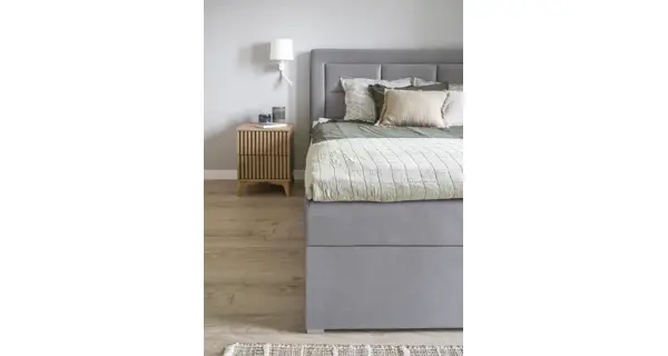 Boxspring KORBELA 13 160x200, světle šedá látka