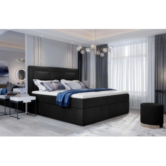 Boxspring KORBELA 18 140x200, černá látka