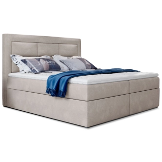 Boxspring KORBELA 19 180x200, středně šedá látka