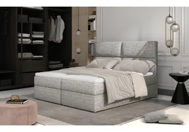 Boxspring PILANSI 01 140x200, šedá látka