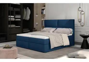 Boxspring PILANSI 10 180x200, modrá látka