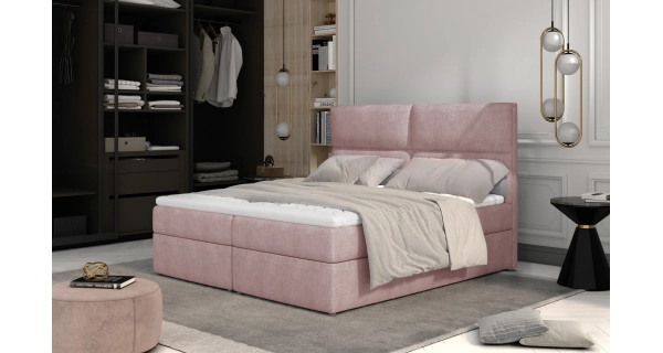 Boxspring PILANSI 12 140x200, růžová látka