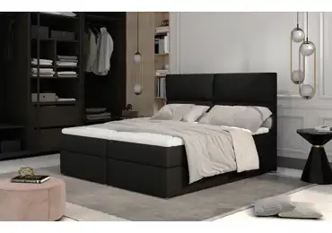 Boxspring PILANSI 14 160x200, černá látka