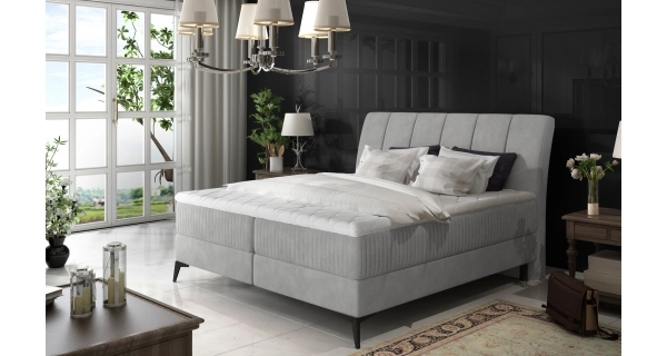 Boxspring PLANIFLORA 11 180x200, šedá látka