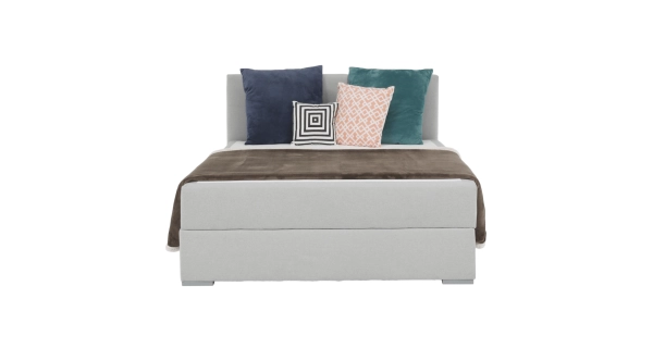 Boxspring SINGULARIS 120x200 cm, světle šedá
