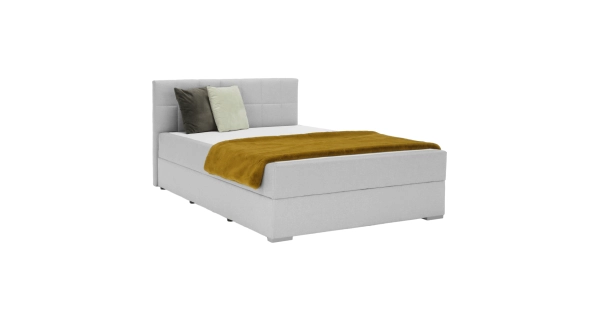 Boxspring SINGULARIS 120x200 cm, světle šedá