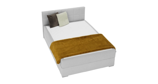 Boxspring SINGULARIS 120x200 cm, světle šedá