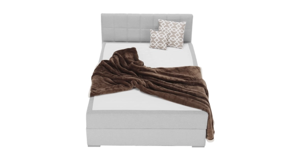 Boxspring SINGULARIS 120x200 cm, světle šedá