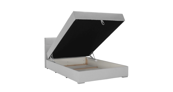 Boxspring SINGULARIS 140x200 cm, světle šedá