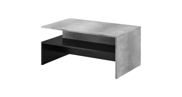 BRODIE konferenční stolek, beton světlý/černá