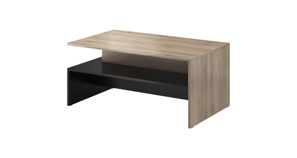 BRODIE konferenční stolek, dub san remo světlý/černá