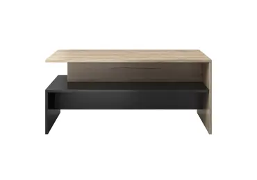 BRODIE konferenční stolek, dub san remo světlý/černá