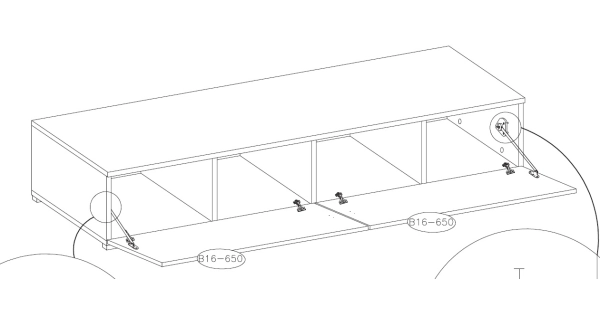 BRODIE obývací stěna, dub san remo světlý