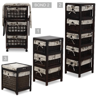 CALLITR 1, komoda, tmavě hnědá