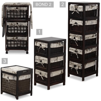 CALLITR 2, komoda, tmavě hnědá