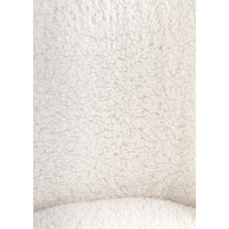 Čalouněná jídelní židle MUSTEL, krémová