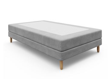 Čalouněná postel CAVELL 1, 90x200 cm, šedá látka DOPRODEJ