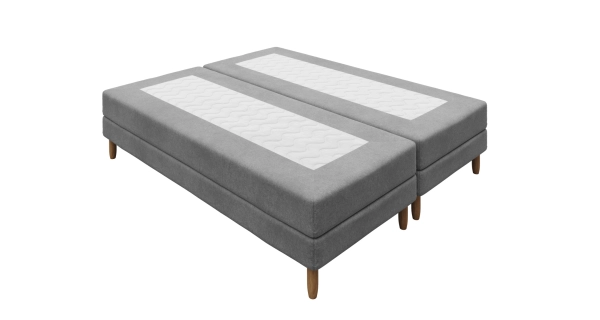 Čalouněná postel CAVELL 1, 90x200 cm, šedá látka DOPRODEJ