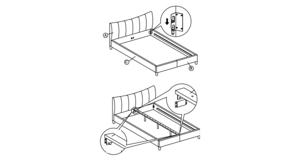 Čalouněná postel DANGELO 1 140x200 cm, zelená látka