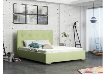 Čalouněná postel DANGELO 1 180x200 cm, zelená látka